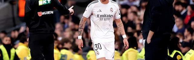 体育竞猜-6场仅出战42分钟！皇马18岁前锋又沦为替补 骂裁判禁赛2场